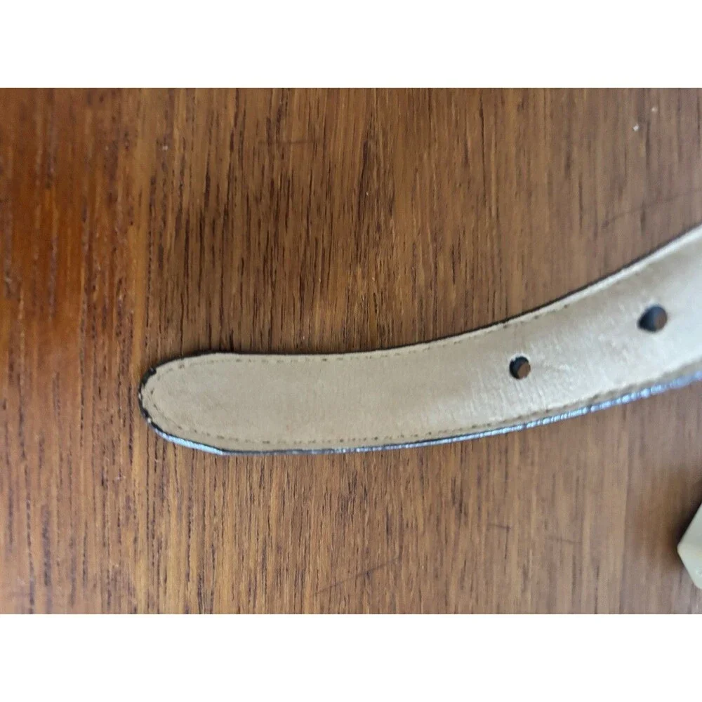 Vintage 90s BRIGHTON Two-Toned CONCHO Leather Belt SIZE SMALL Croc Embossed